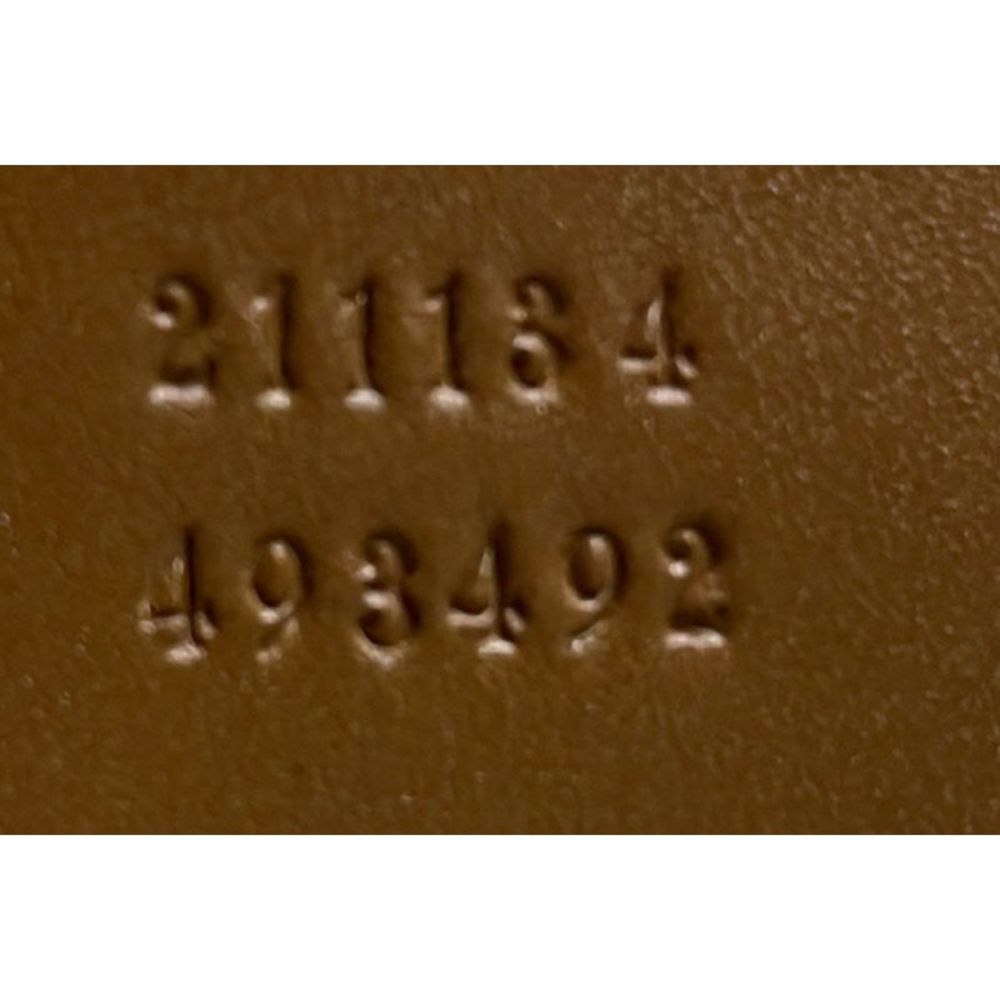 Gucci Beige GG Canvas Tote with Brown Leather Trim and Green-Red Web - Picture 5 of 5